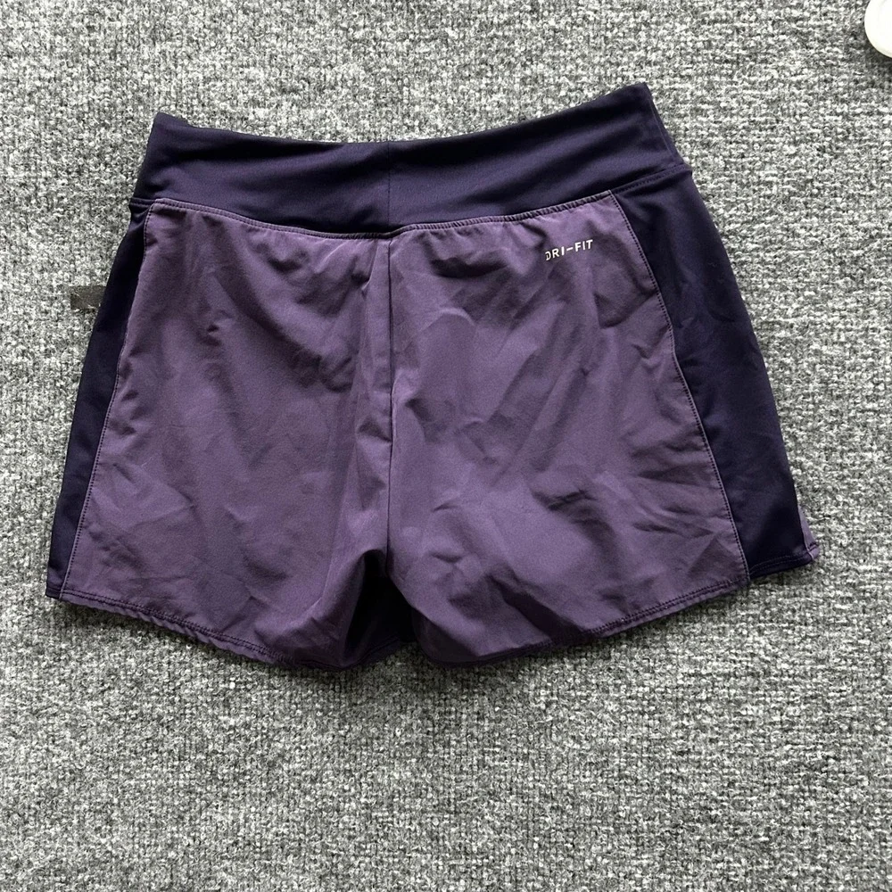 Nike Athletic Shorts Womens Size S Purple Dri-Fit Running Breathable Lightweight